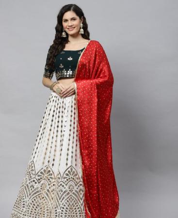 Picture of Ideal Off White Lehenga Choli