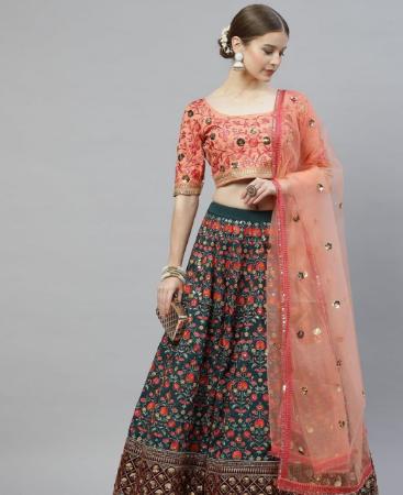 Picture of Resplendent Orange Lehenga Choli