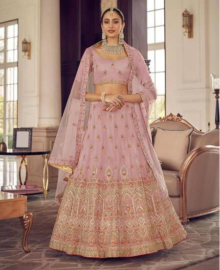 Picture of Statuesque Peach Lehenga Choli