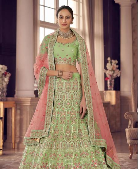 Picture of Statuesque Pista Lehenga Choli