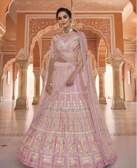 Picture of Pretty Peach Lehenga Choli