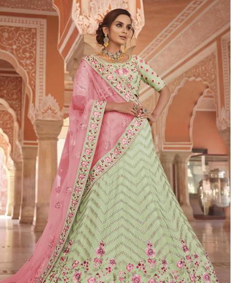 Picture of Classy Pista Lehenga Choli