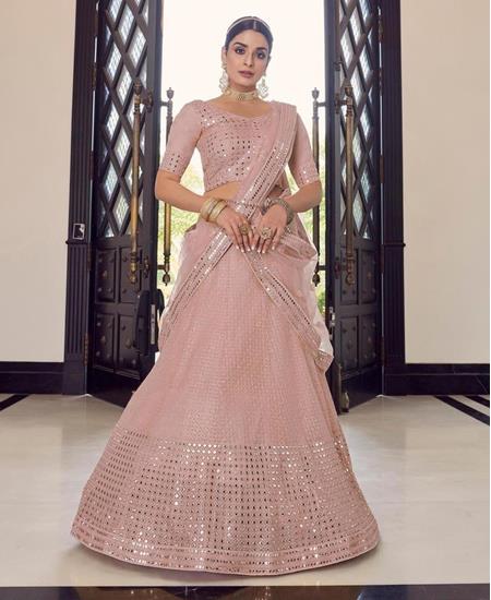 Picture of Beauteous Peach Lehenga Choli