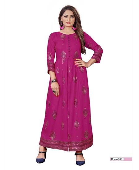 Picture of Fine Magenta Kurtis & Tunic