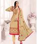 Picture of Appealing Beige Straight Cut Salwar Kameez