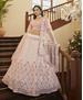 Picture of Lovely Pearl White Lehenga Choli