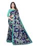 Picture of Pretty Blue Chiffon Saree