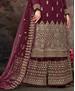 Picture of Resplendent Wine Designer Salwar Kameez