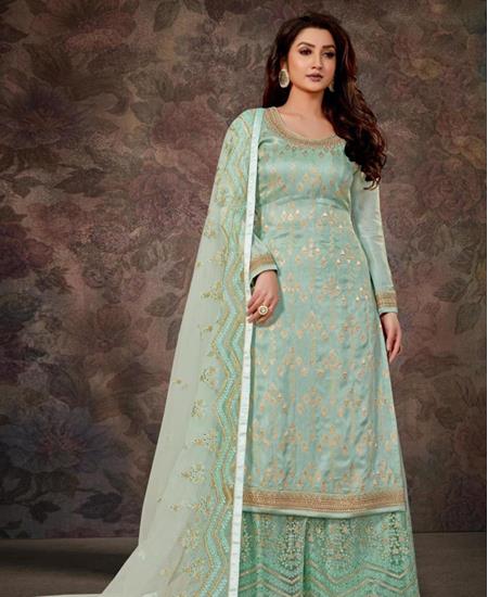 Picture of Stunning Blue Designer Salwar Kameez