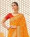 Picture of Elegant Mustard Silk Saree