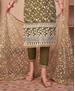 Picture of Statuesque Mahendi Straight Cut Salwar Kameez