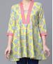 Picture of Delightful Yellow Kurtis & Tunic