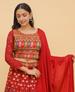 Picture of Good Looking Red Readymade Lehenga Choli