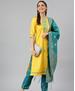 Picture of Ideal Yellow Straight Cut Salwar Kameez