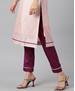 Picture of Gorgeous Baby Pink Straight Cut Salwar Kameez