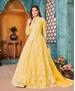 Picture of Good Looking Yellow Anarkali Salwar Kameez