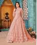 Picture of Sightly Peach Anarkali Salwar Kameez