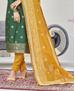 Picture of Exquisite Green Straight Cut Salwar Kameez