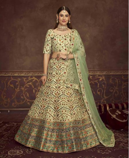 Picture of Marvelous Mint Green Lehenga Choli