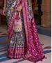 Picture of Well Formed Grey & Magenta Casual Saree