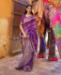 Picture of Ideal Purple Silk Saree