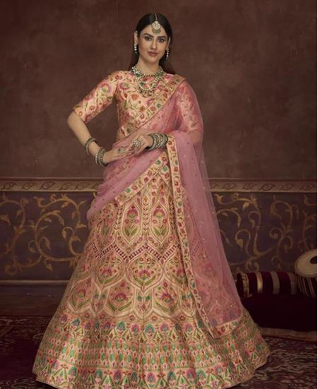 Picture of Resplendent Peach Lehenga Choli