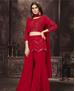 Picture of Sightly Red Readymade Salwar Kameez