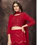 Picture of Sightly Red Readymade Salwar Kameez