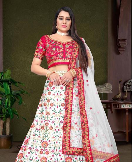 Picture of Graceful White Lehenga Choli