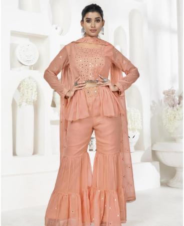 Picture of Ideal Peach Readymade Salwar Kameez