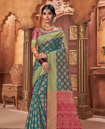 Picture of Appealing Sea Green Casual Saree