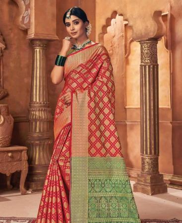 Picture of Radiant Red Casual Saree