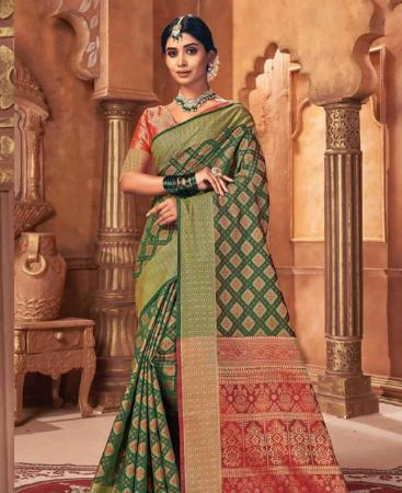 Picture of Sightly Green Casual Saree