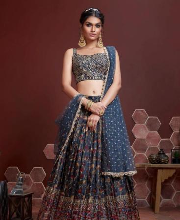 Picture of Taking Blue Lehenga Choli