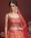 Picture of Excellent Orange Lehenga Choli