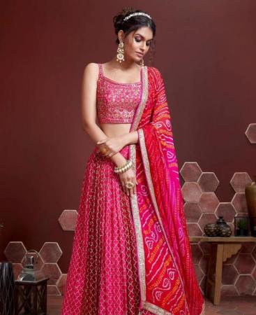 Picture of Splendid Pink Lehenga Choli