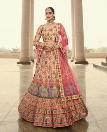 Picture of Fascinating Beige Lehenga Choli