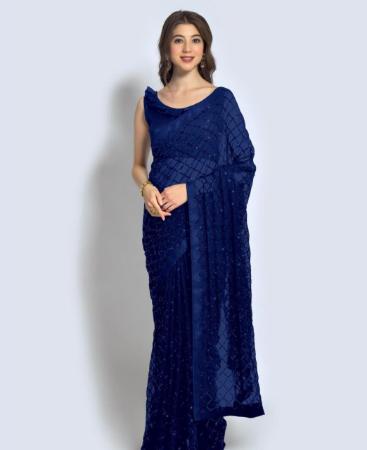 Picture of Nice Blue Casual Saree