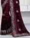 Picture of Amazing Maroon Silk Saree