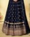 Picture of Sublime Navy Blue Anarkali Salwar Kameez