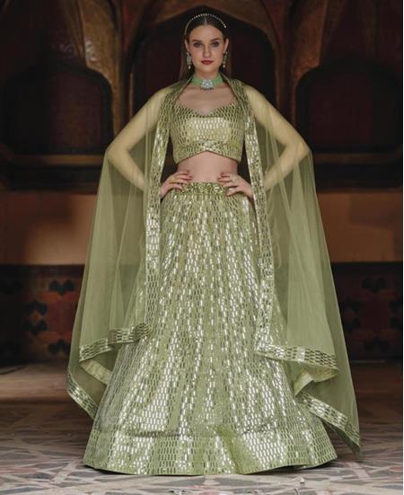 Picture of Lovely Pista Lehenga Choli