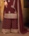 Picture of Comely Maroon Georgette Saree