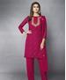 Picture of Resplendent Pink Straight Cut Salwar Kameez