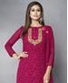 Picture of Resplendent Pink Straight Cut Salwar Kameez