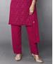 Picture of Resplendent Pink Straight Cut Salwar Kameez