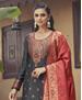 Picture of Gorgeous Black Straight Cut Salwar Kameez