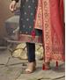 Picture of Gorgeous Black Straight Cut Salwar Kameez