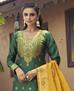 Picture of Exquisite Green Straight Cut Salwar Kameez