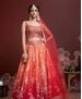 Picture of Excellent Orange Lehenga Choli