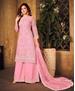 Picture of Comely Pink Straight Cut Salwar Kameez